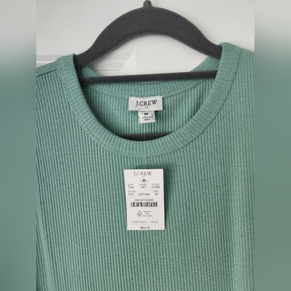 J. Crew Mixed Media Sleeveless Green Midi Dress Size M - Picture 2 of 5